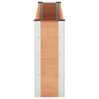 Garden Raised Bed Brown 200 x 30 x 72 cm WPC and Aluminium
