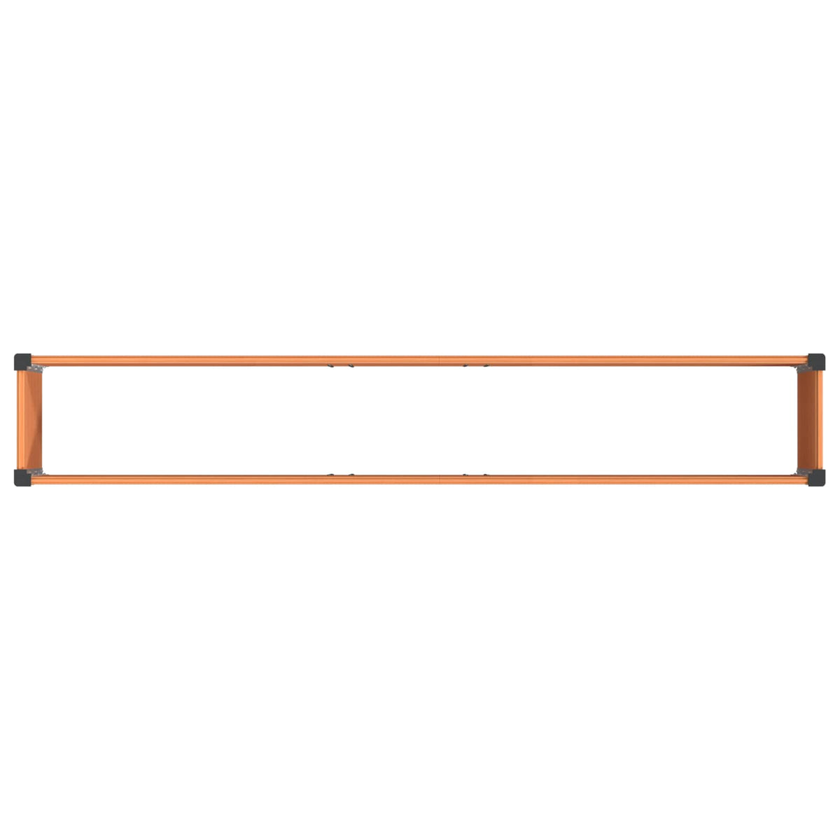Garden Raised Bed Brown 200 x 30 x 72 cm WPC and Aluminium