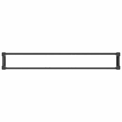 Garden Raised Bed Black 200 x 30 x 72 cm WPC and Aluminium