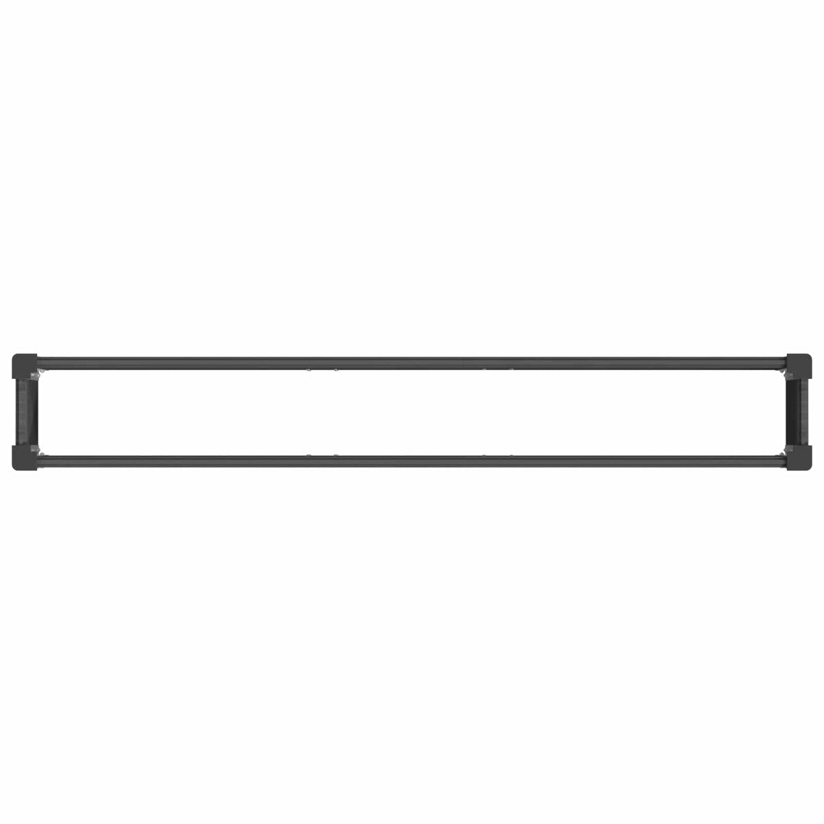 Garden Raised Bed 2 pcs Black 200 x 30 x 72 cm