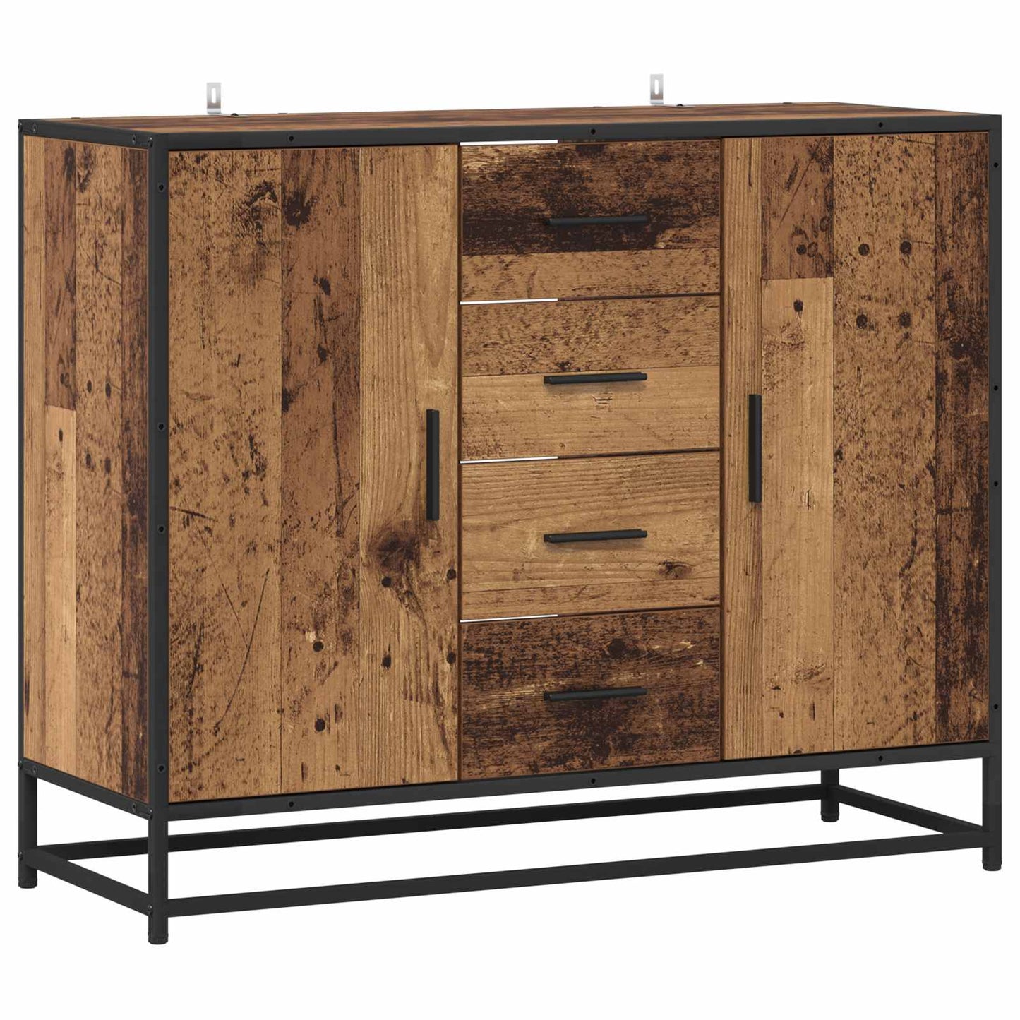 Sideboard Oak Wood 92 x 35 x 76 cm Engineered Wood