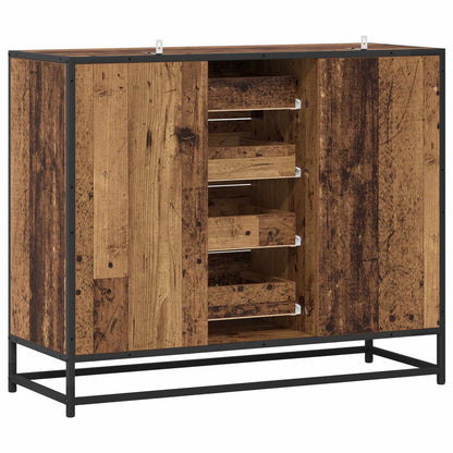Sideboard Oak Wood 92 x 35 x 76 cm Engineered Wood