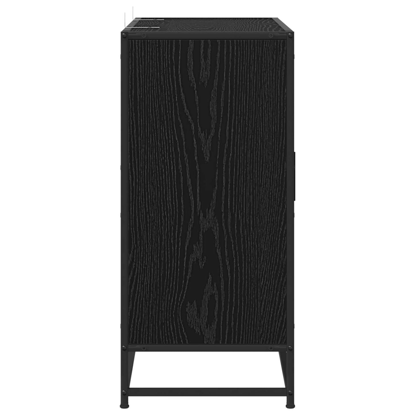 Sideboard Black Oak 92 x 35 x 76 cm Engineered Wood