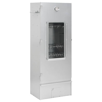Smoker Oven 3 pcs Silver Galvanised steel