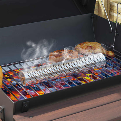 Charcoal Grill 75 x 48 x 120 cm Silver
