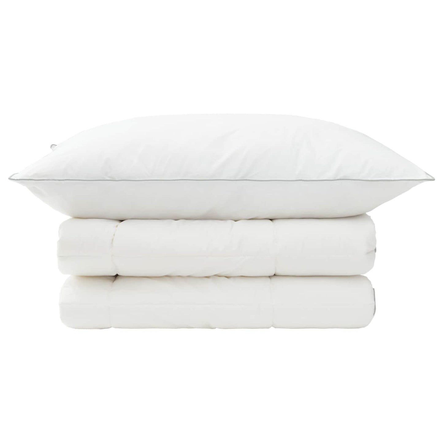Duvet and Pillow Set 2 pcs 150x200 cm 4 Seasons 220 GSM Wool