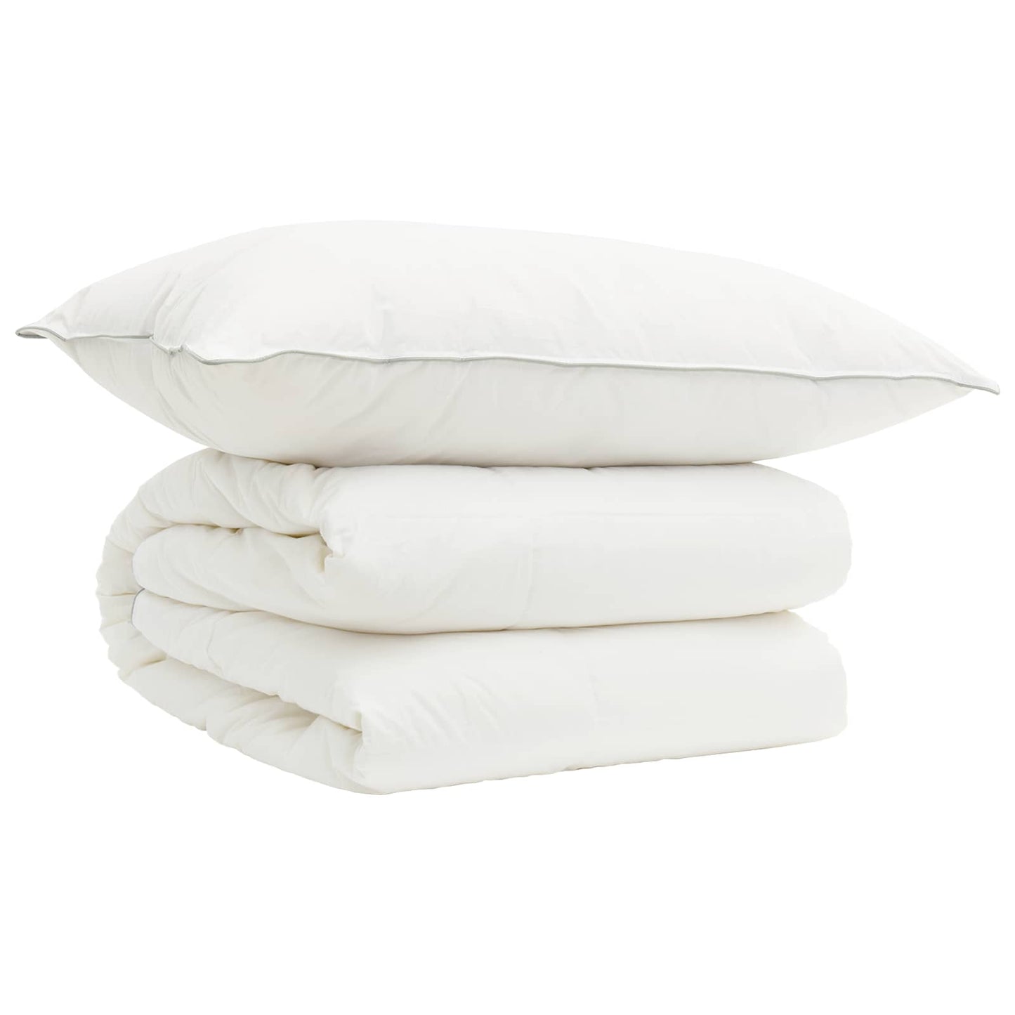 Duvet and Pillow Set 2 pcs 137x200 cm 4 Seasons 140+220 GSM