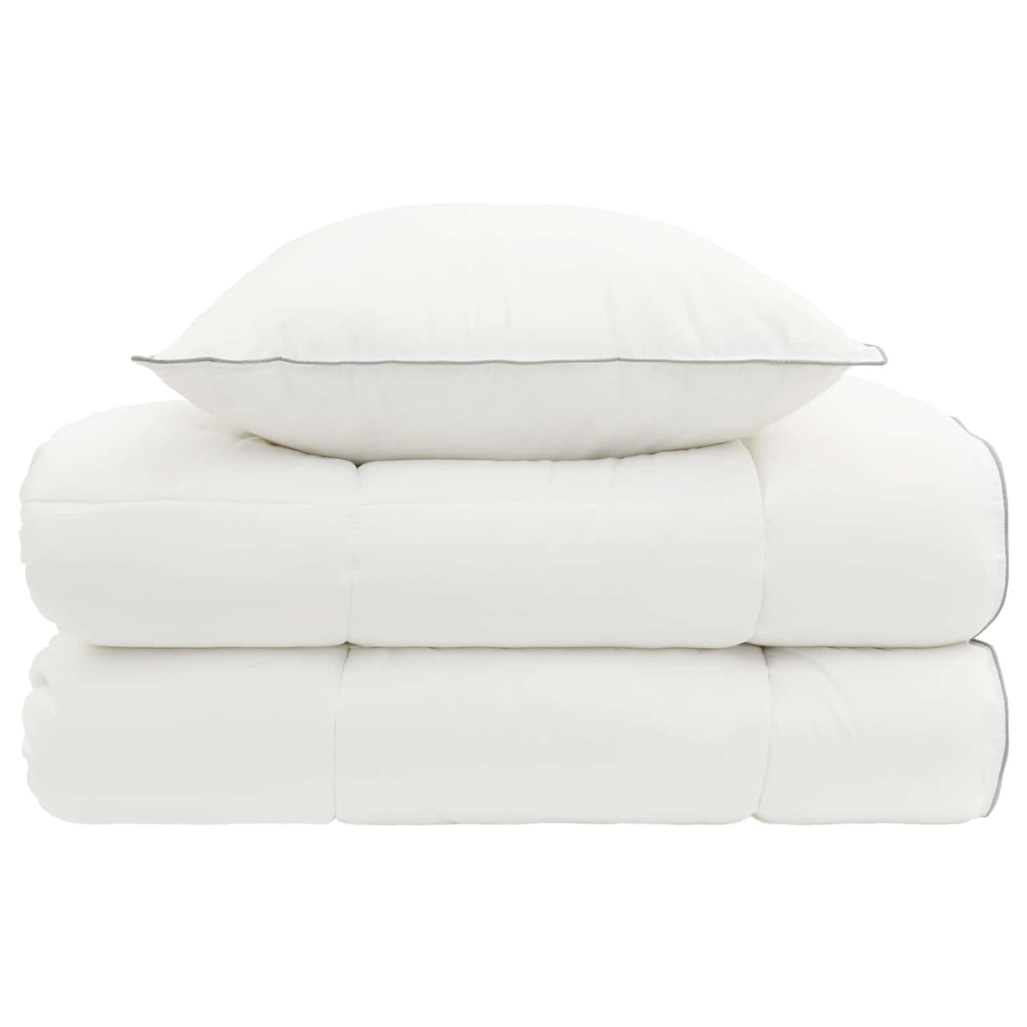Duvet and Pillow Set 2 pcs 137x200 cm 4 Seasons 140+220 GSM