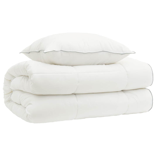 Duvet and Pillow Set 2 pcs 140x200 cm 4 Seasons 140+220 GSM