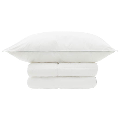Duvet and Pillow Set 2 pcs 135x200 cm Summer 200 GSM Wool White