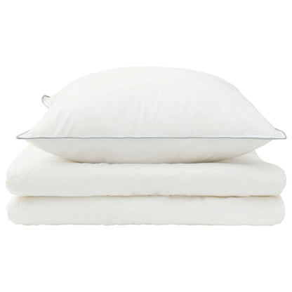 Duvet and Pillow Set 2 pcs 137x200 cm Summer 200 GSM Wool White