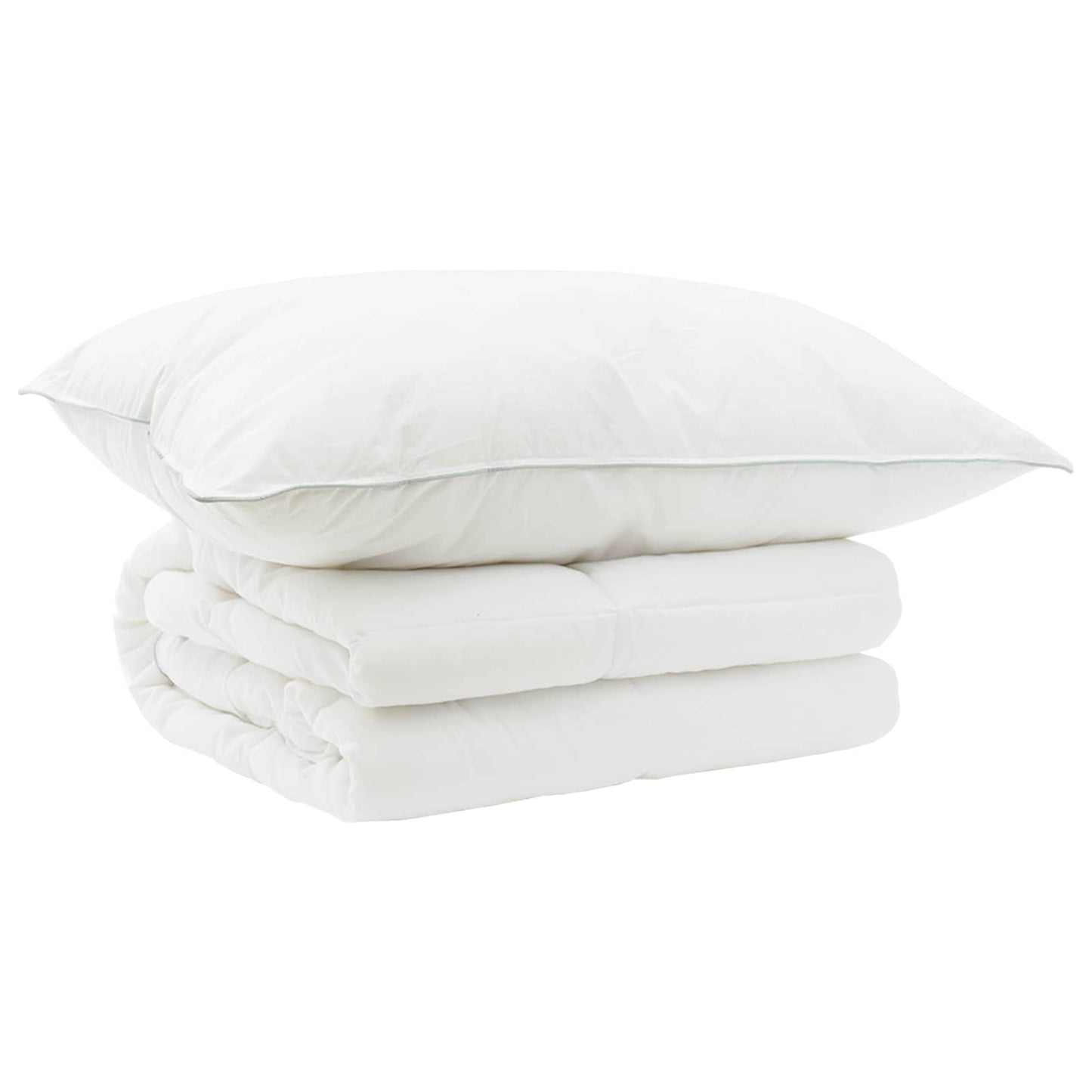 Duvet and Pillow Set 2 pcs 152x203 cm Summer 200 GSM Wool White