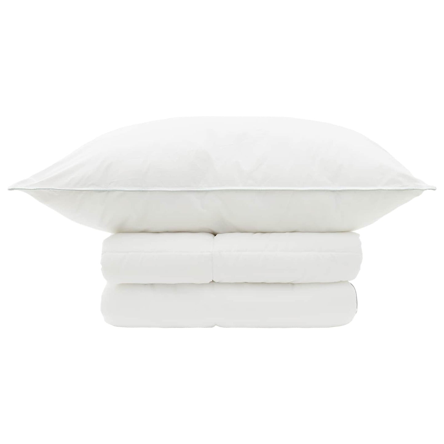 Duvet and Pillow Set 2 pcs 152x203 cm Summer 200 GSM Wool White