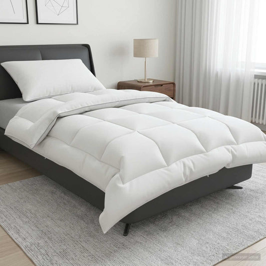 Duvet and Pillow Set 2 pcs 137x200 cm 4 Seasons 300 GSM Wool