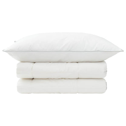Duvet and Pillow Set 2 pcs 140x200 cm 4 Seasons 300 GSM Wool