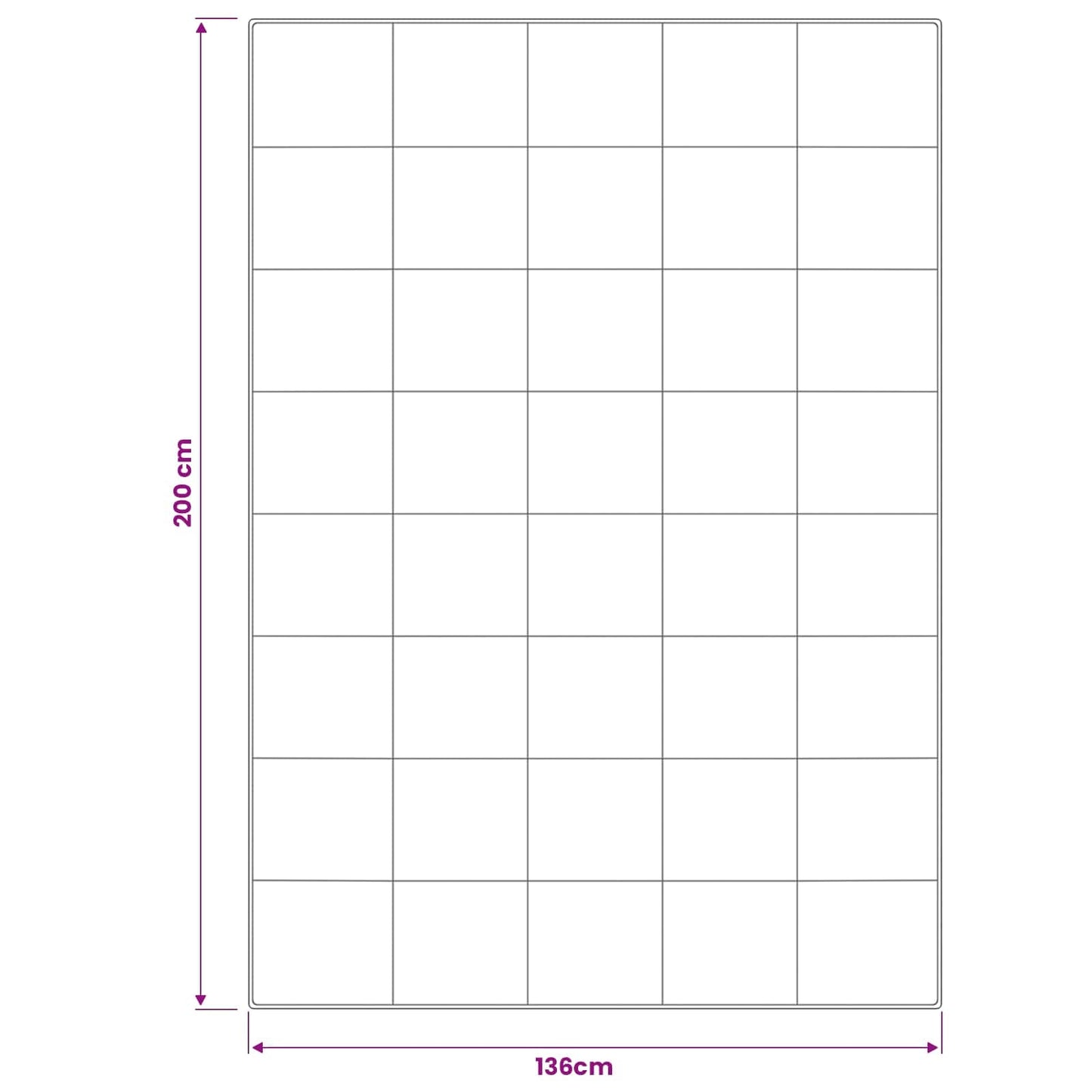 Duvet and Pillow Set 2 pcs 137x200 cm Winter 450 GSM Wool White