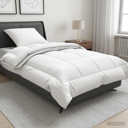 Duvet and Pillow Set 2 pcs 152x203 cm 4 Seasons 200+300 GSM