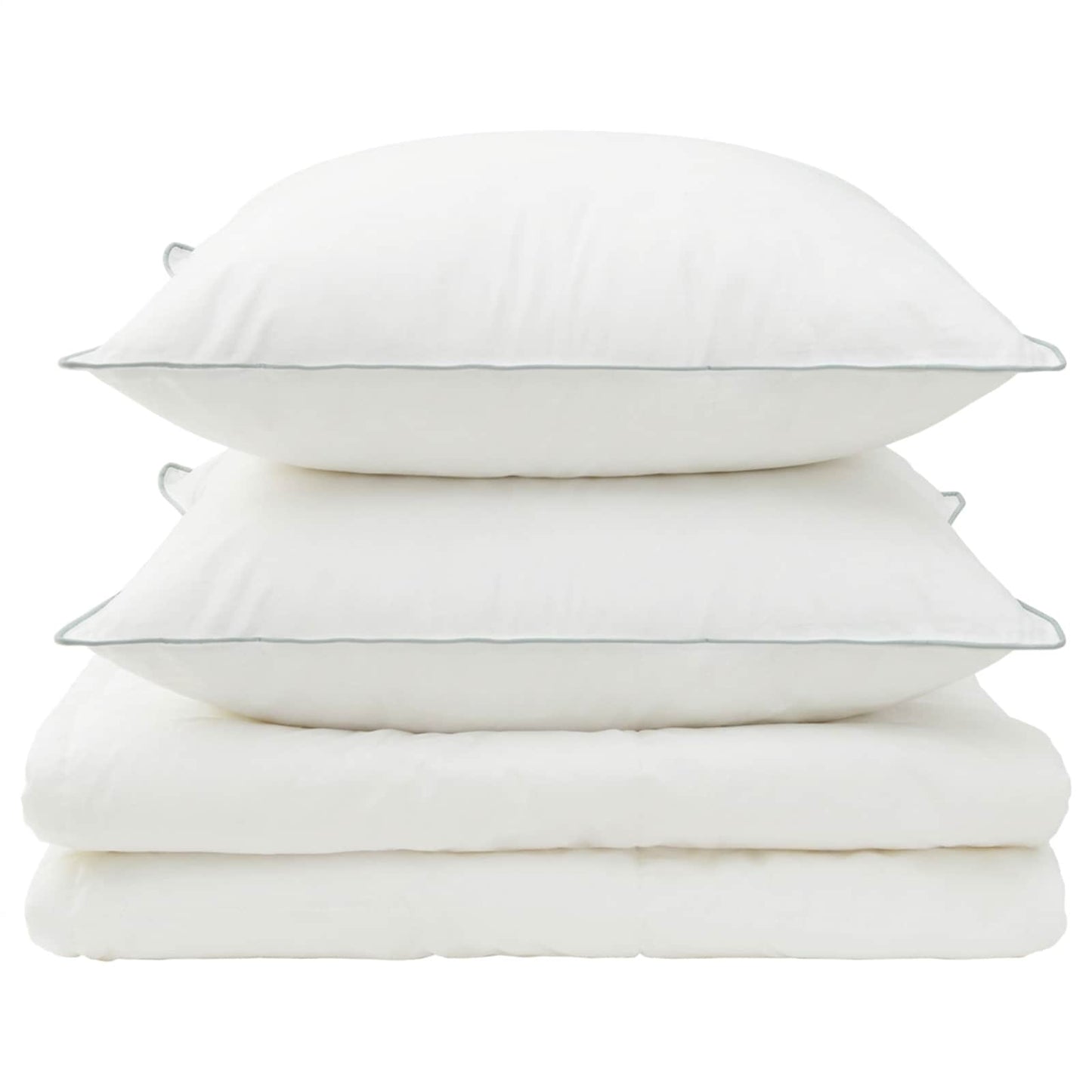 Duvet and Pillow Set 3 pcs 220x240 cm Summer 140 GSM Wool White