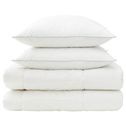 Duvet and Pillow Set 3 pcs 135x220 cm 4 Seasons 220 GSM Wool