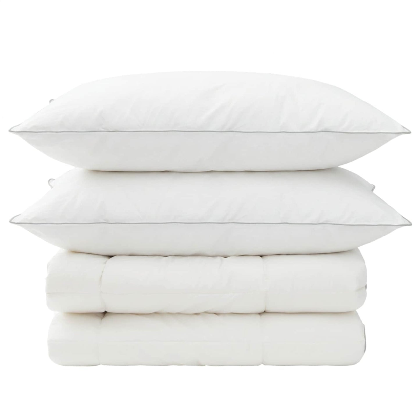 Duvet and Pillow Set 3 pcs 155x220 cm 4 Seasons 350 GSM Wool