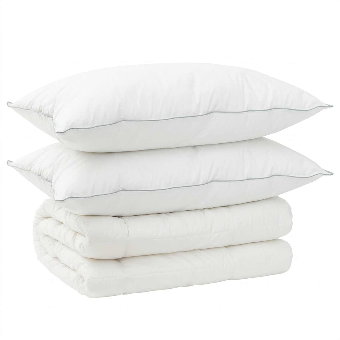 Duvet and Pillow Set 3 pcs 200x220 cm 4 Seasons 350 GSM Wool