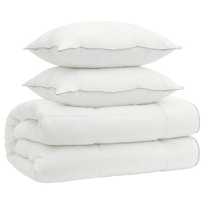 Duvet and Pillow Set 3 pcs 200x200 cm 4 Seasons 140+220 GSM