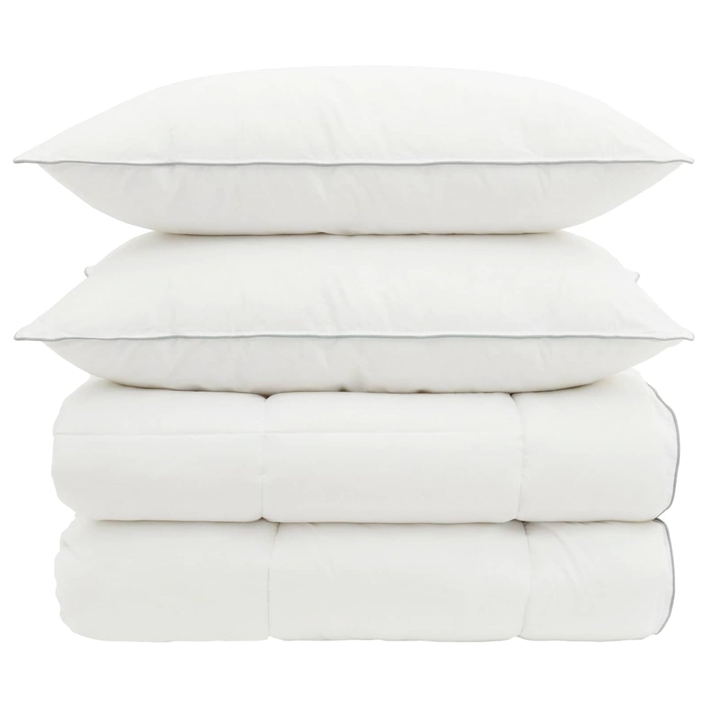 Duvet and Pillow Set 3 pcs 200x200 cm 4 Seasons 140+220 GSM