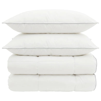 Duvet and Pillow Set 3 pcs 200x200 cm 4 Seasons 140+220 GSM