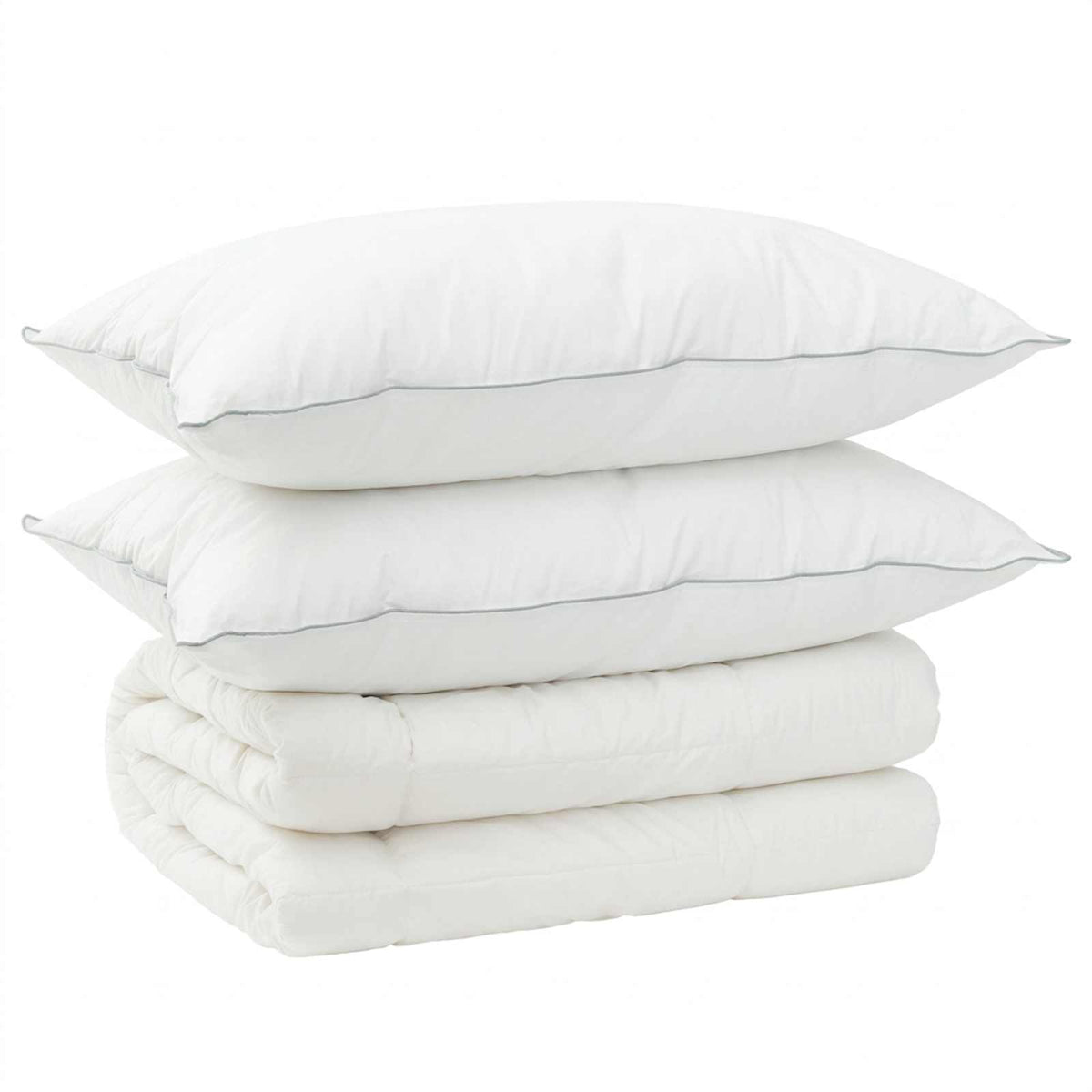 Duvet and Pillow Set 3 pcs 140x220 cm Winter 450 GSM Wool White
