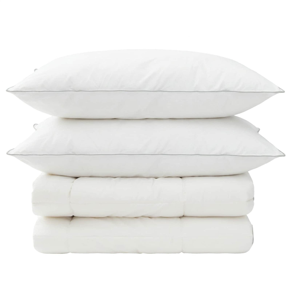 Duvet and Pillow Set 3 pcs 140x220 cm Winter 450 GSM Wool White