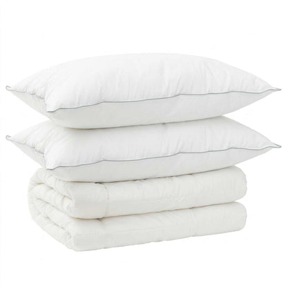 Duvet and Pillow Set 3 pcs 240x260 cm Winter 450 GSM Wool White