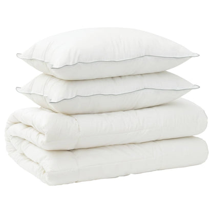 Duvet and Pillow Set 3 pcs 240x260 cm Winter 450 GSM Wool White