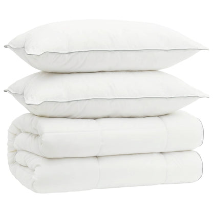 Duvet and Pillow Set 3 pcs 140x220 cm 4 Seasons 200+300 GSM
