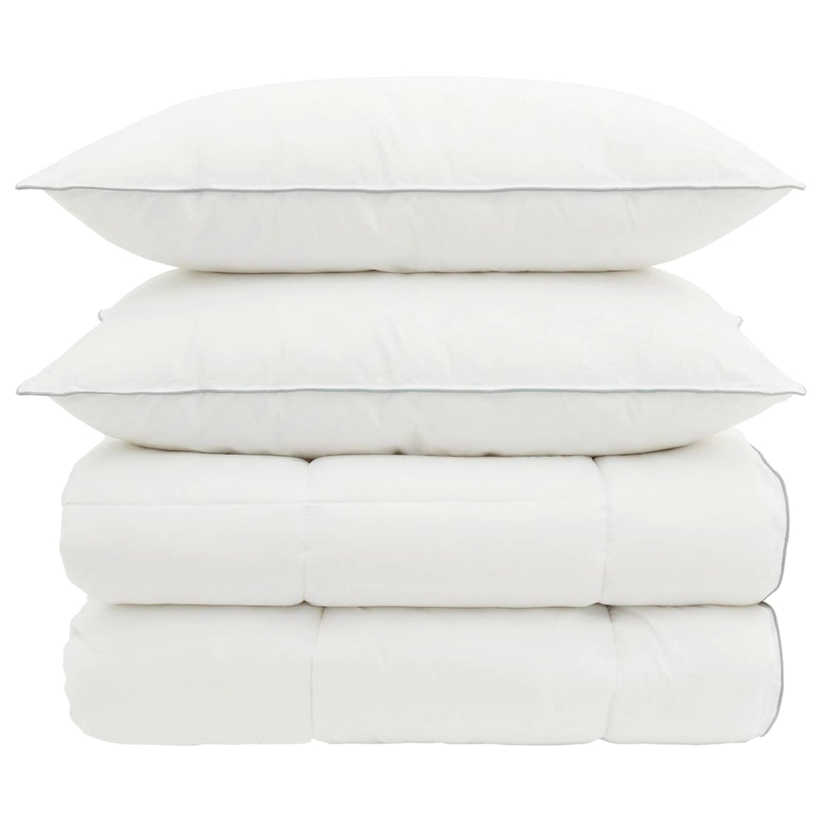 Duvet and Pillow Set 3 pcs 140x220 cm 4 Seasons 200+300 GSM