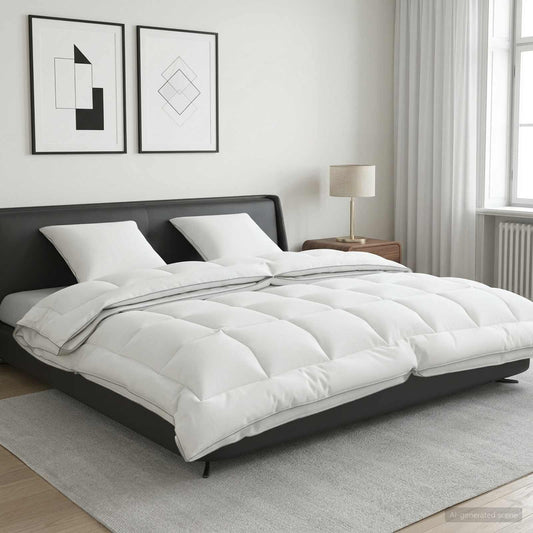 Duvet and Pillow Set 3 pcs 240x260 cm 4 Seasons 200+300 GSM