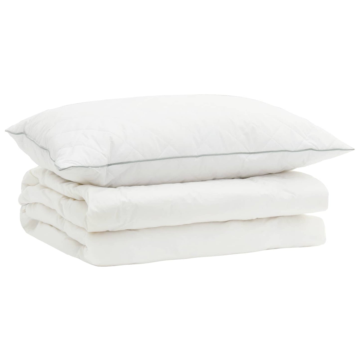 90% Goose Down Duvet Set FULDA 2 pcs 135 x 200 cm Summer White