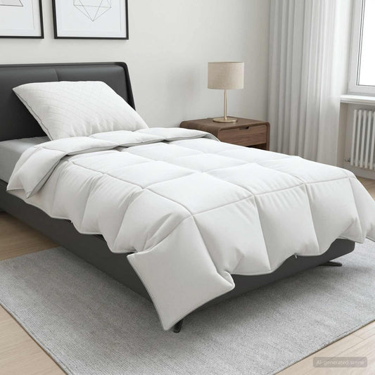 90% Goose Down Duvet Set FULDA 2 pcs 135 x 200 cm Summer White