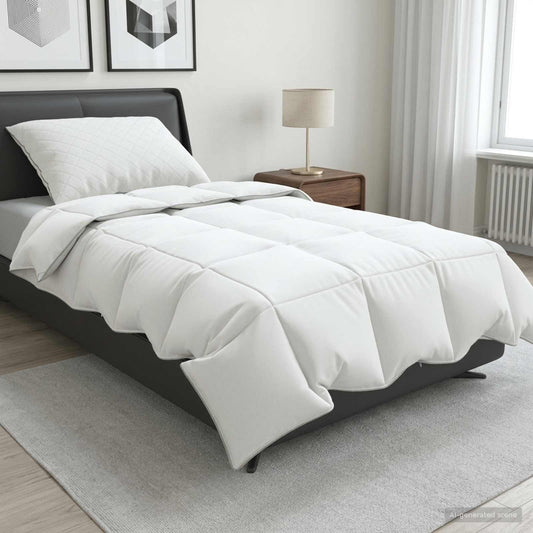 90% Goose Down Duvet Set FULDA 2 pcs 135 x 200 cm Summer White
