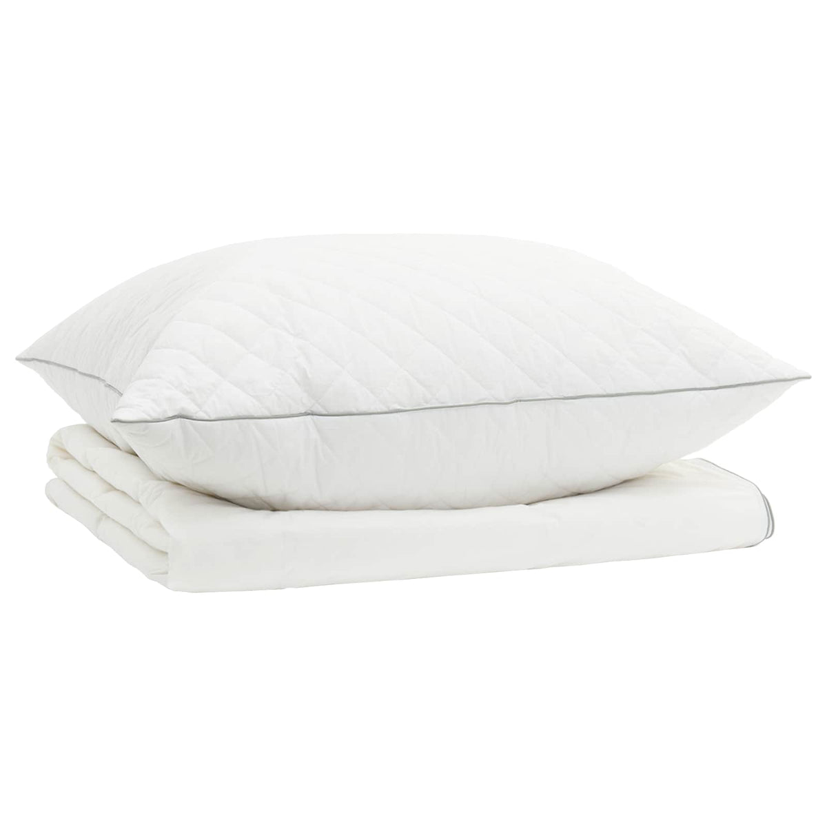 90% Goose Down Duvet Set FULDA 2 pcs 137 x 200 cm Summer White