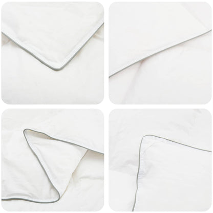 90% Goose Down Duvet Set FULDA 2 pcs 150 x 200 cm Summer White