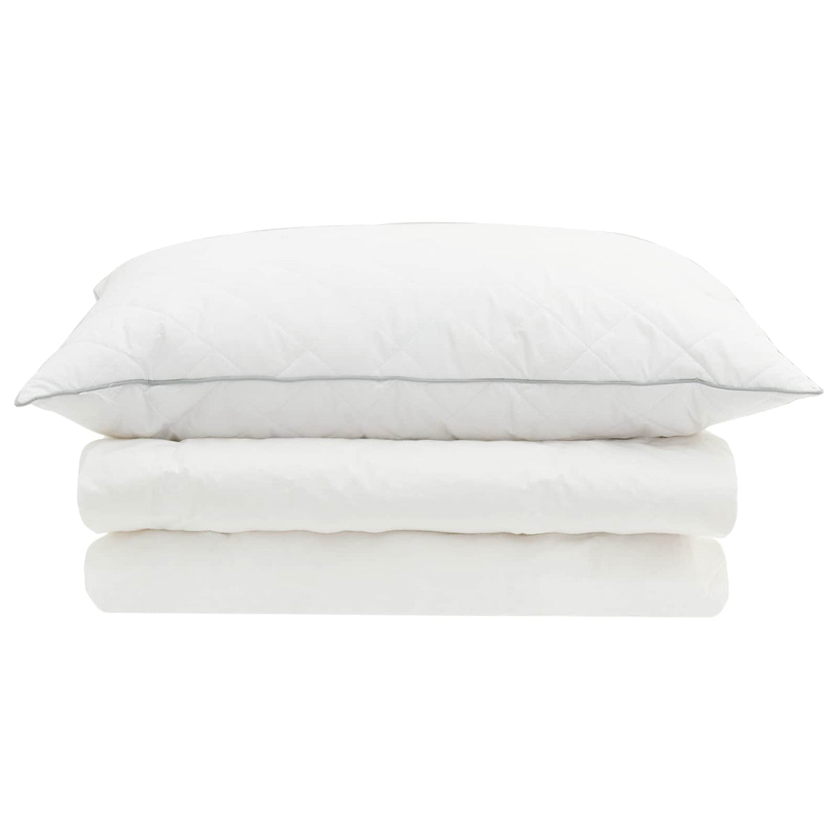 90% Goose Down Duvet Set FULDA 2 pcs 152 x 203 cm Summer White