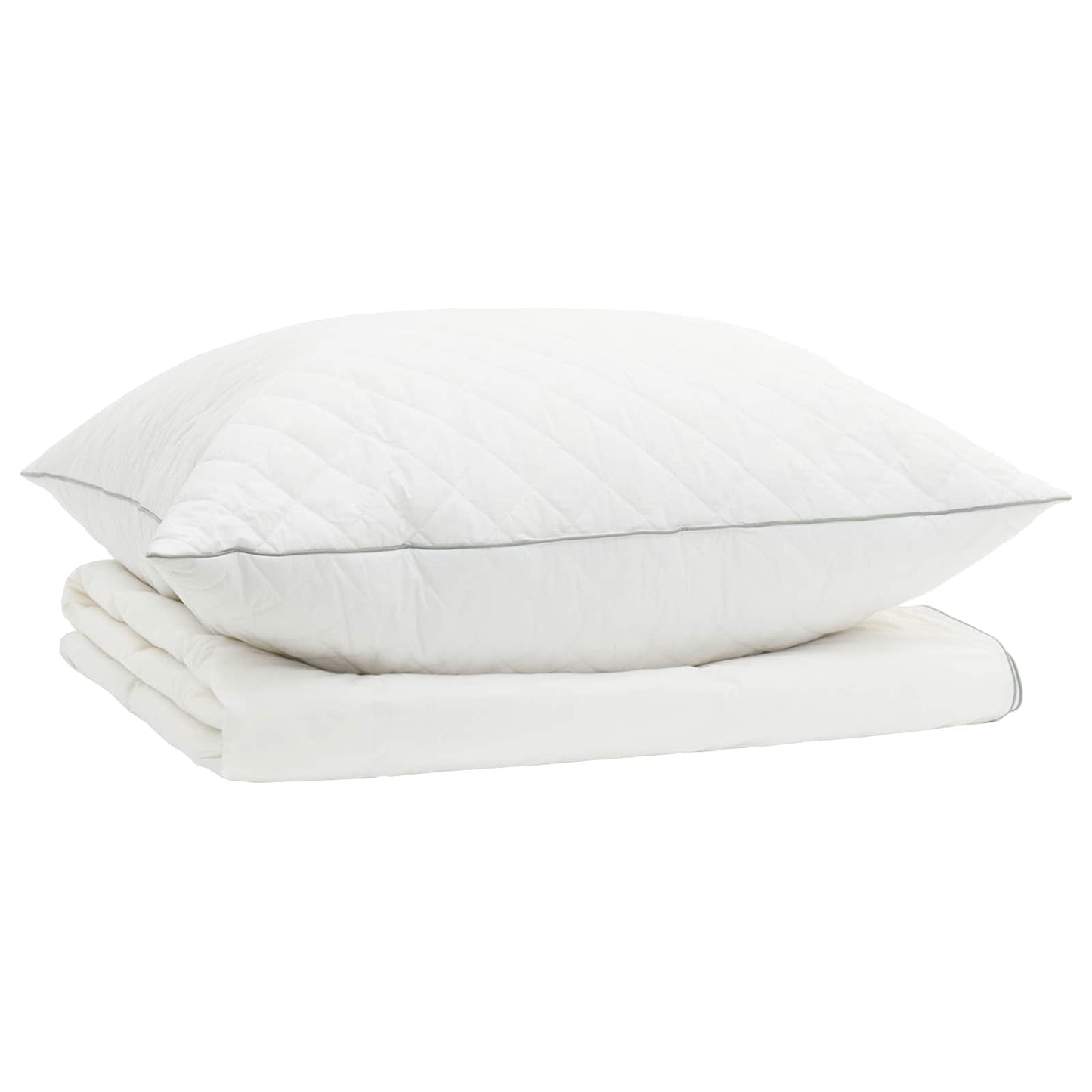90% Goose Down Duvet Set FULDA 2 pcs 152 x 203 cm Summer White