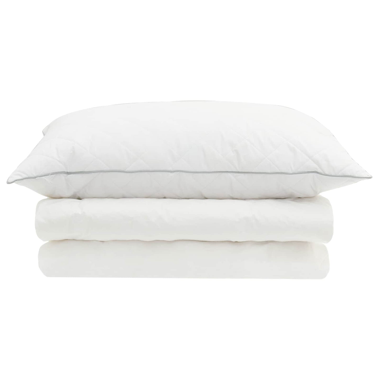 90% Goose Down Duvet Set FULDA 2 pcs 152 x 203 cm Summer White