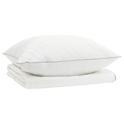 90% Goose Down Duvet Set FULDA 2 pcs 155 x 200 cm Summer White