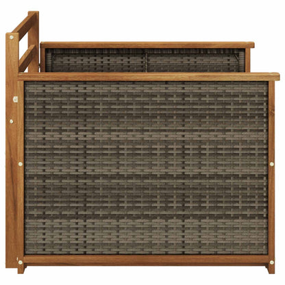Outdoor Middle Sofa Solid Acacia Wood Natural