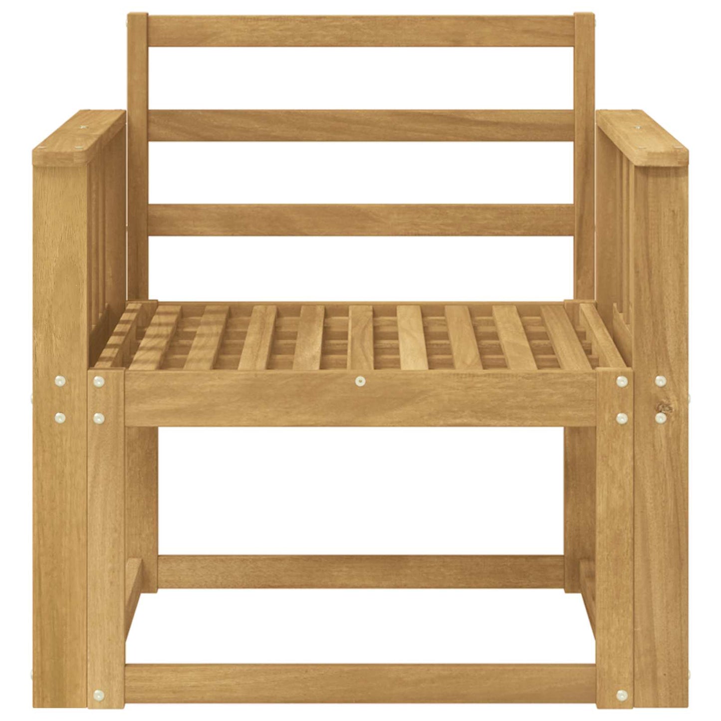 Outdoor Sofa Set Solid Acacia Wood White