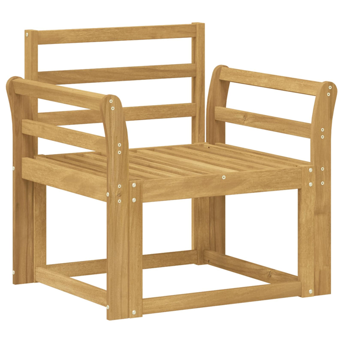 Outdoor Sofa Set Solid Acacia Wood White