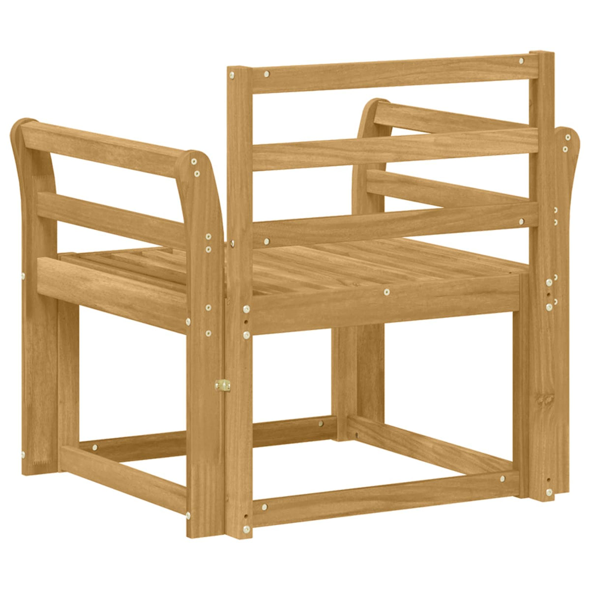 Outdoor Sofa Set Solid Acacia Wood White