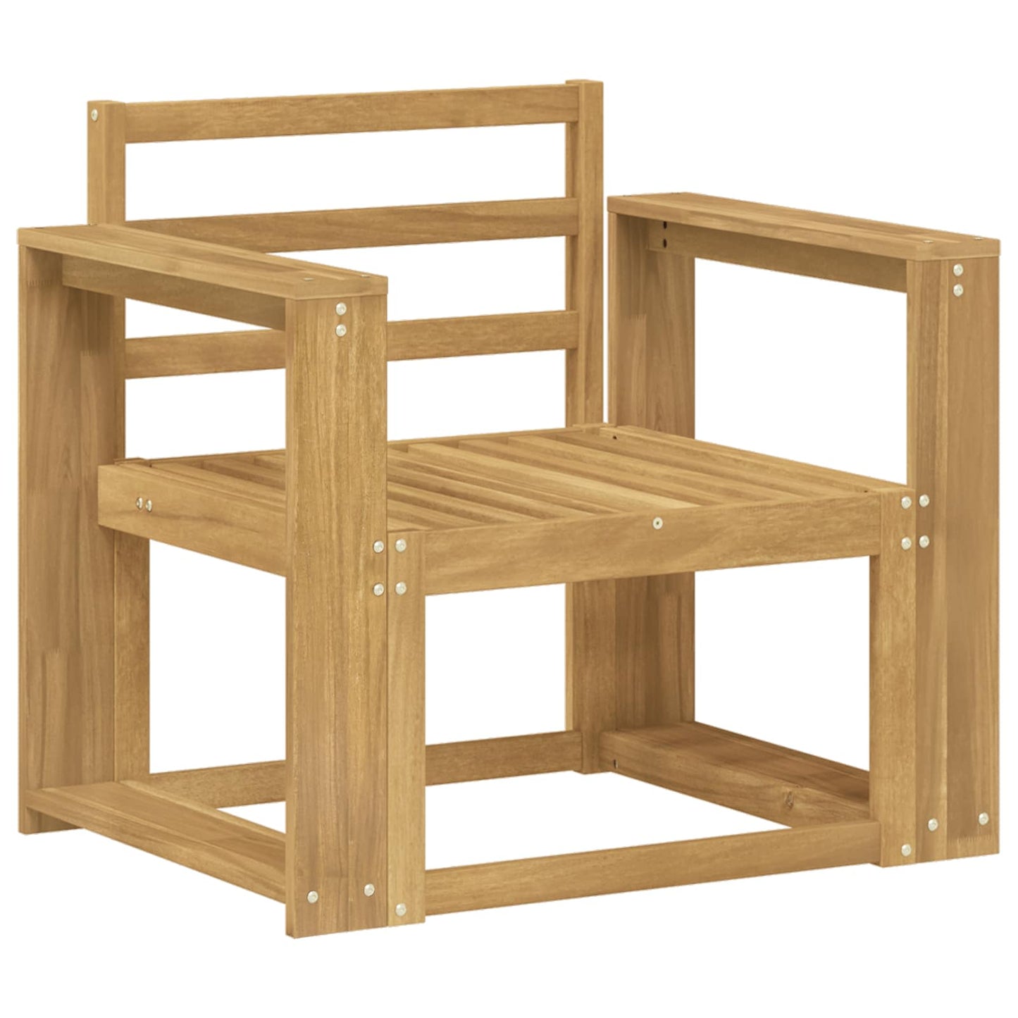Outdoor Sofa Set Solid Acacia Wood White