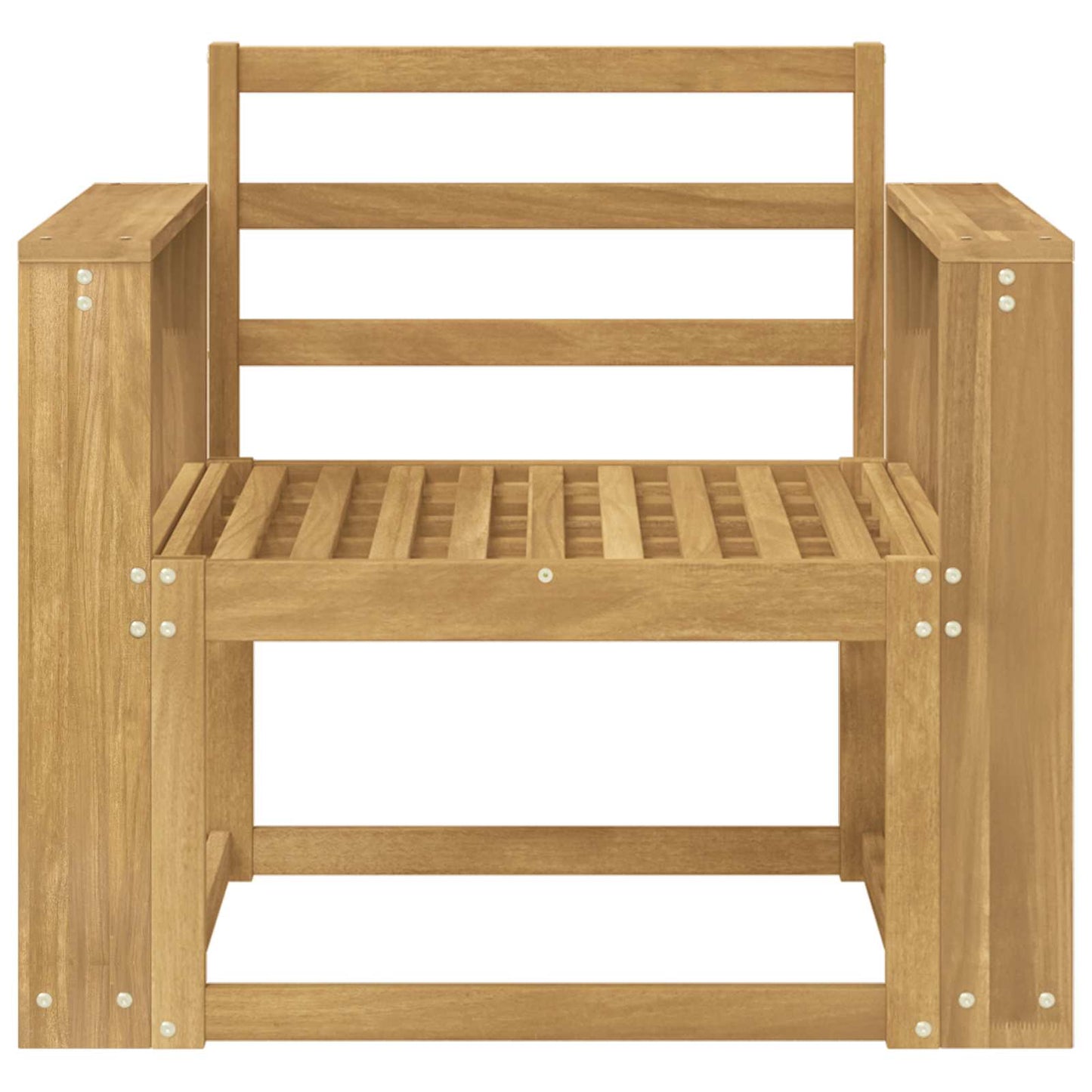 Outdoor Sofa Set Solid Acacia Wood White